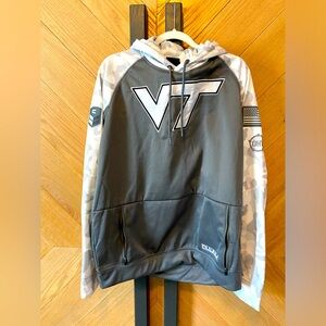 Mens Colosseum Virginia Tech Hokies OHT Military Appreciation Hoodie Large
